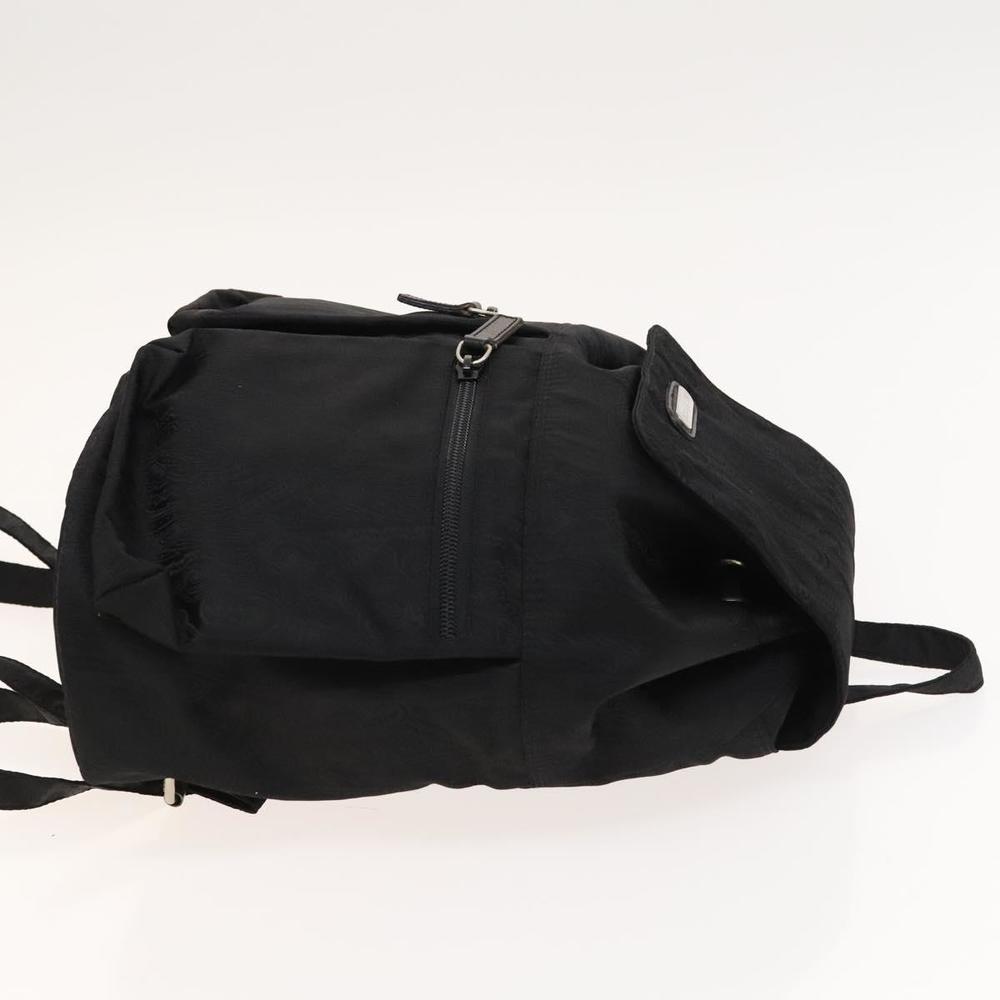 ETRO Backpack Nylon Silver Black Auth bs24801 - Picture 4 of 16